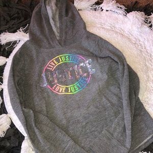 Girls long sleeve hooded tee